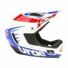 CASQUE URGE DOWN O MATIC RR BLANC ROUGE BLEU -vélo Soldes Magasin casque urge down o matic rr blanc rouge bleu