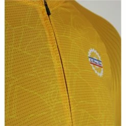 MAILLOT LA ROUE LIBRE PELOTON OR -vélo Soldes Magasin maillot la roue libre peloton or 2