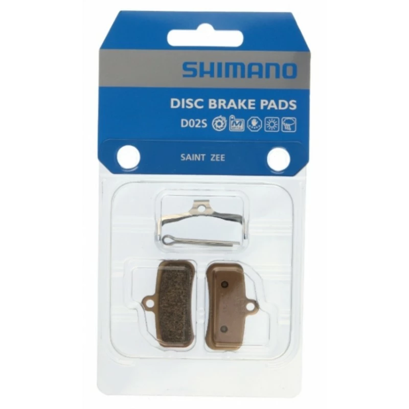 PLAQUETTES SHIMANO D02S SAINT ZEE METAL 3 PLAQUETTES SHIMANO D02S SAINT ZEE METAL
